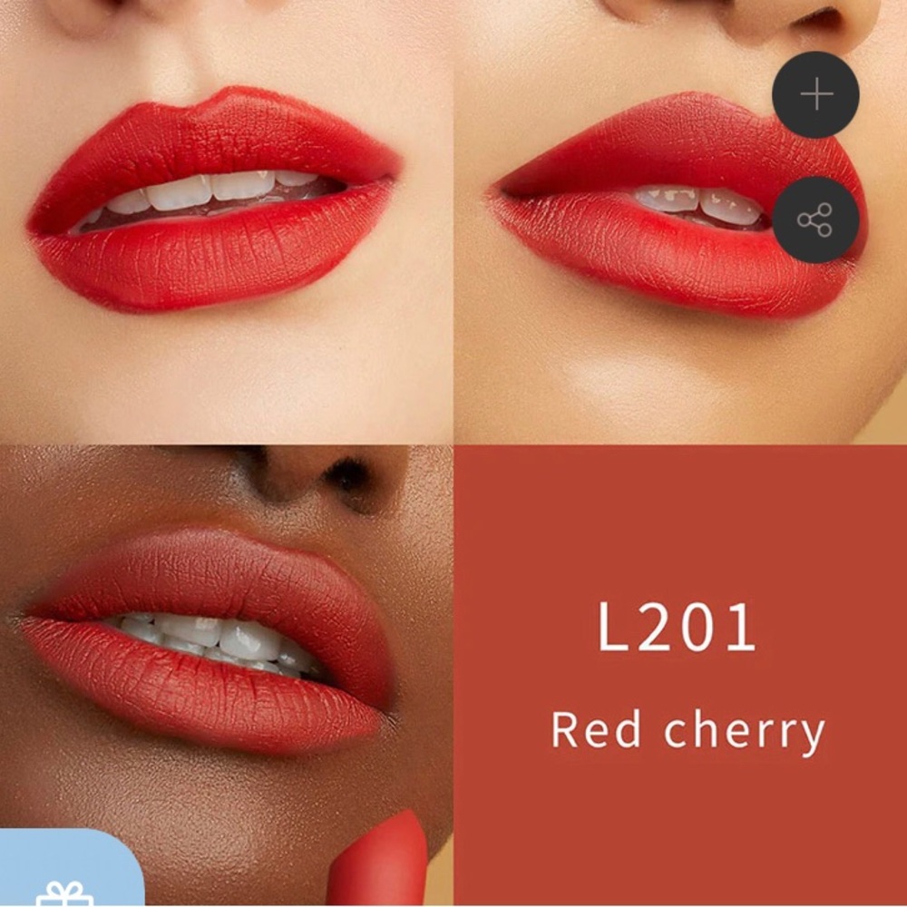 Oden’s Eye Alva Kiss of a Fairy Lipstick - Velvet Lipstick in L201 Red Cherry